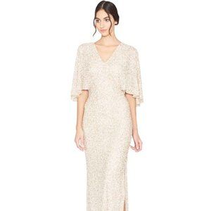 Alice + Olivia Sequin Tulle Gown 8 Orig $1,250